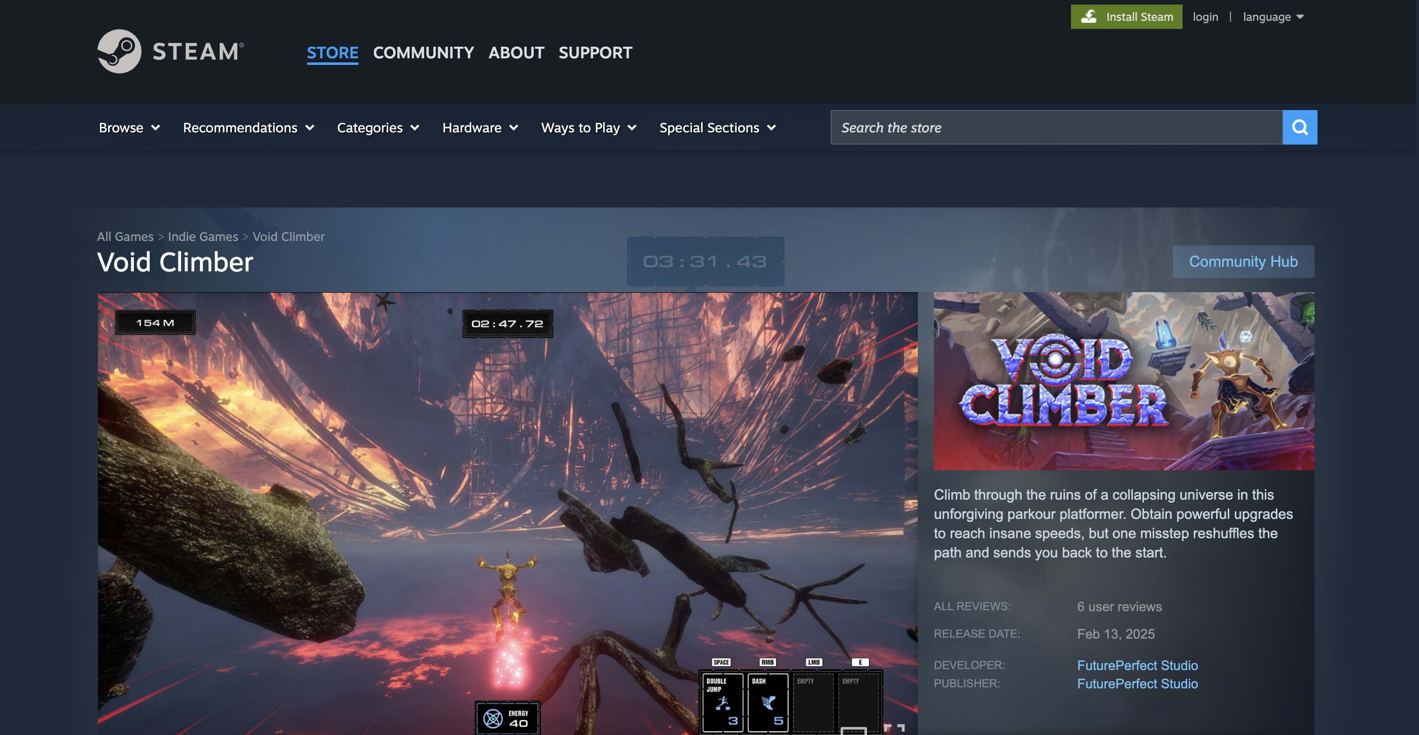 Void Climber on Steam